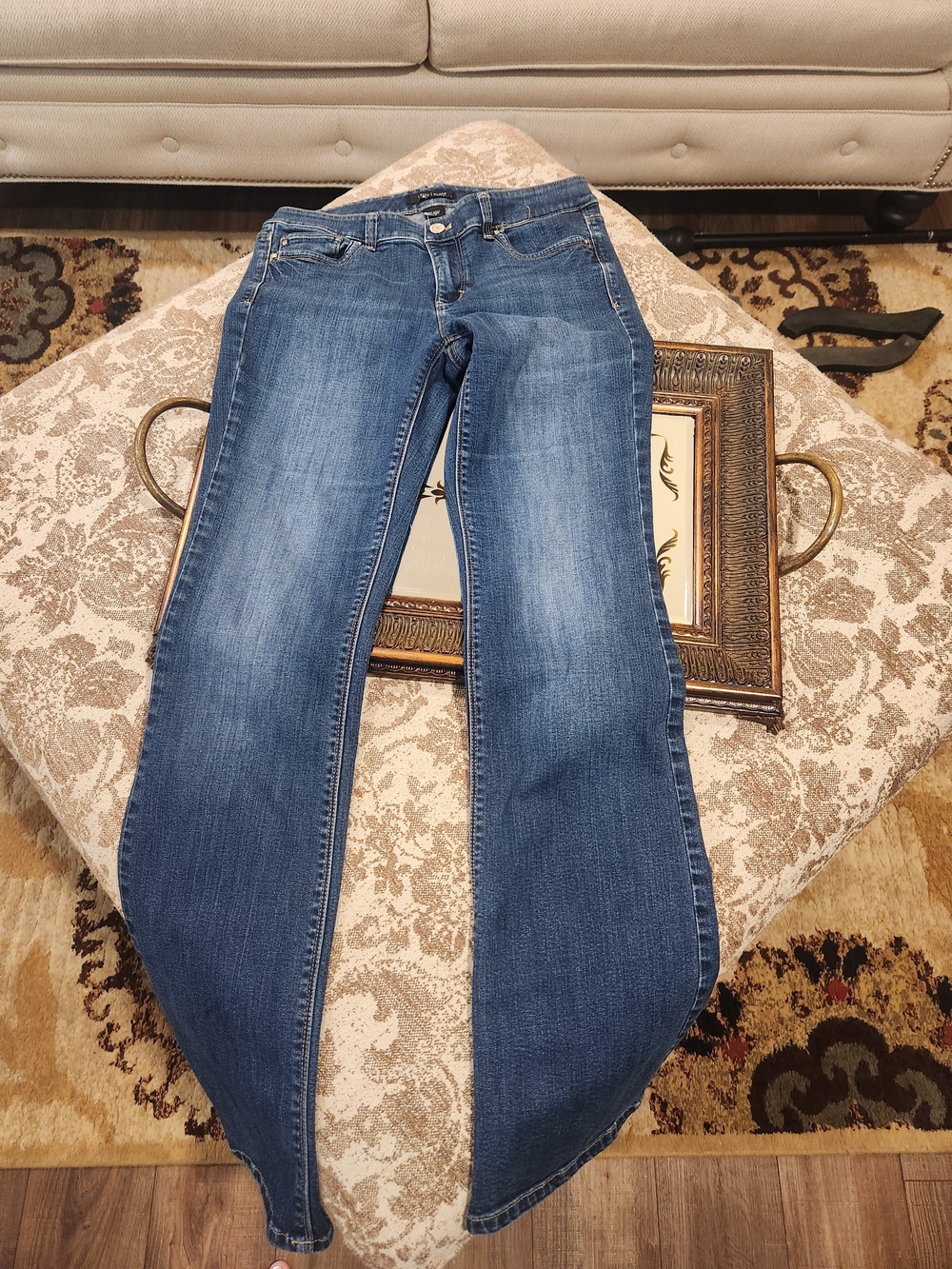 White House Black Market Blue Boot-Cut Jeans